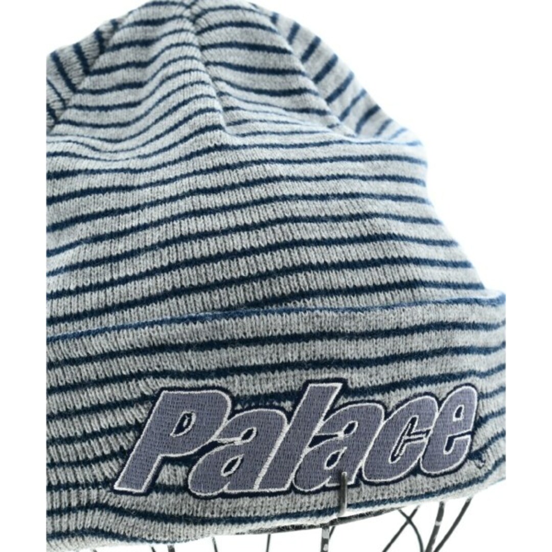 palace ボーダー　ビーニーニットキャップ/ビーニー