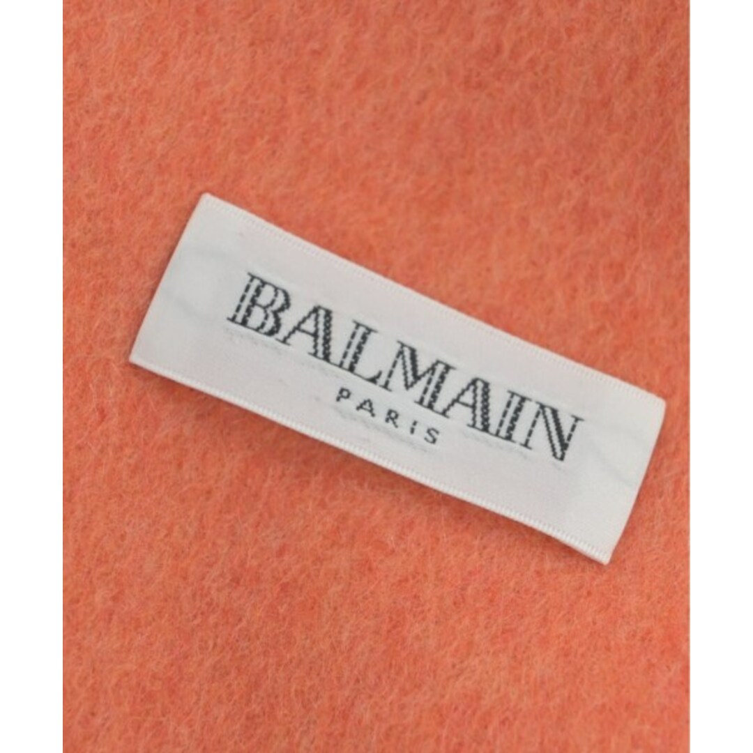 BALMAIN(バルマン)のBALMAIN バルマン マフラー - オレンジ 【古着】【中古】 メンズのファッション小物(マフラー)の商品写真