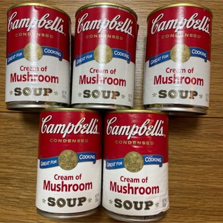 キャンベルスープ マッシュルームスープ 5缶セット(缶詰/瓶詰)