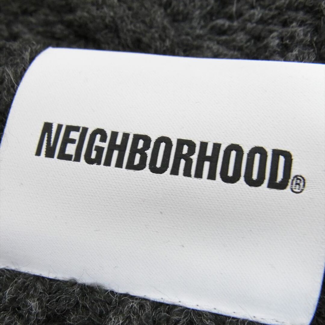 NEIGHBORHOOD(ネイバーフッド)のNEIGHBORHOOD ネイバーフッド 232FUNH-HT02 CABLE KNIT BEANIE ケーブル ニット ビーニー キャップ 帽子 チャコール系 F【極上美品】【中古】 メンズの帽子(ニット帽/ビーニー)の商品写真