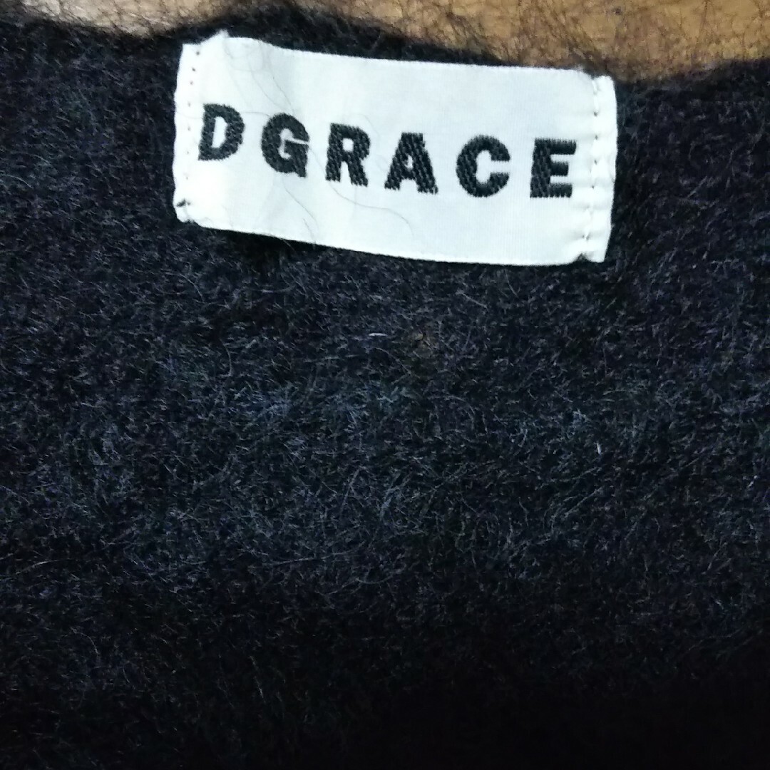 DGRACE(ディグレース)のわけあり モヘヤ70% ニット ドルマン 黒 モヘア シャギー レディースのトップス(ニット/セーター)の商品写真