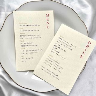 メニュー表　ドリンクメニュー表　メニュー　ドリンク　ピンク　結婚式　ウェディング(その他)