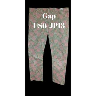 ギャップ(GAP)のGAP花柄アンクルパンツus6未使用タグ無13号試着のみ(カジュアルパンツ)