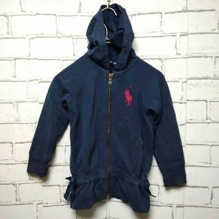 ラルフローレン(Ralph Lauren)の【Ralph Lauren】パーカー (100) ネイビー リボン フェミニン(ジャケット/上着)