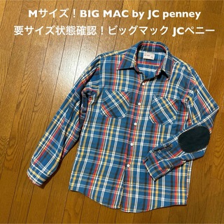 ジェーシーペニー(J.C.PENNEY)のMサイズ！BIG MAC by JC penney 古着長袖ネルチェックシャツ(シャツ)