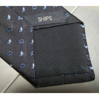 シップス(SHIPS)のSHIPS　ネクタイ　小紋柄　ネイビー　未着用　(ネクタイ)