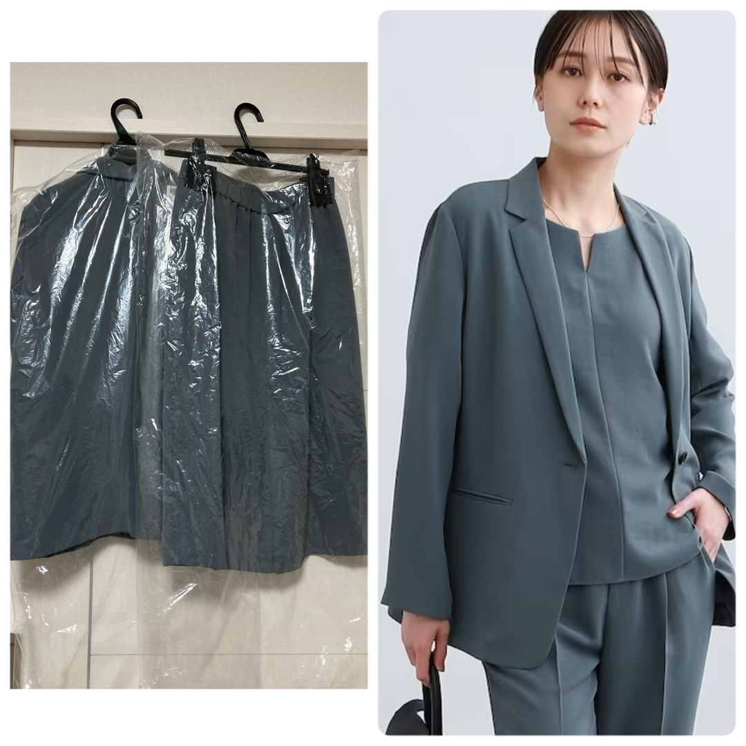 INDIVI - 新品 INDIVI 40 L こなれセットアップ 洗えるスーツ 40の通販 INDIVI - 新品 INDIVI 40 L こなれセットアップ 洗えるスーツ 40の通販