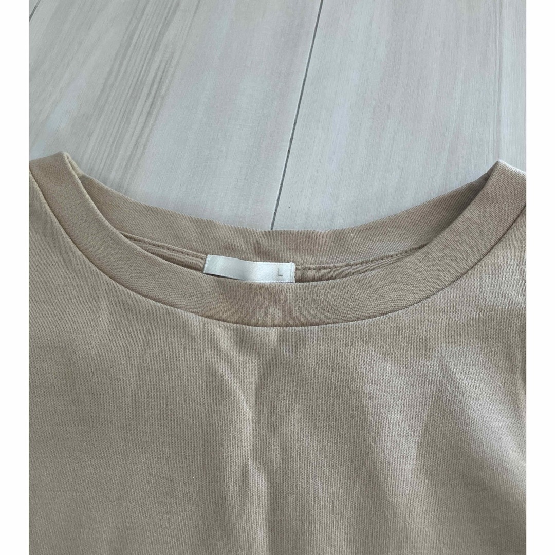 GU(ジーユー)のGU  スムーススリーブTシャツ　Lサイズ レディースのトップス(Tシャツ(半袖/袖なし))の商品写真
