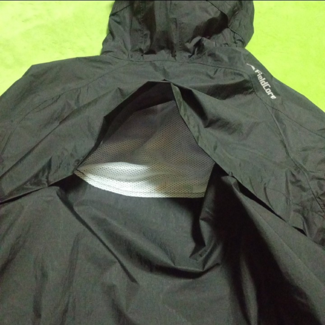 ワークマン  透湿レインパーカーポンチョ  М  ブラック メンズのジャケット/アウター(ポンチョ)の商品写真