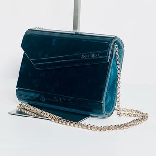 ジミーチュウ(JIMMY CHOO)のJIMMY CHOO チェーン　ショルダーバッグ　クラッチ　2way 極希少品✨(ショルダーバッグ)