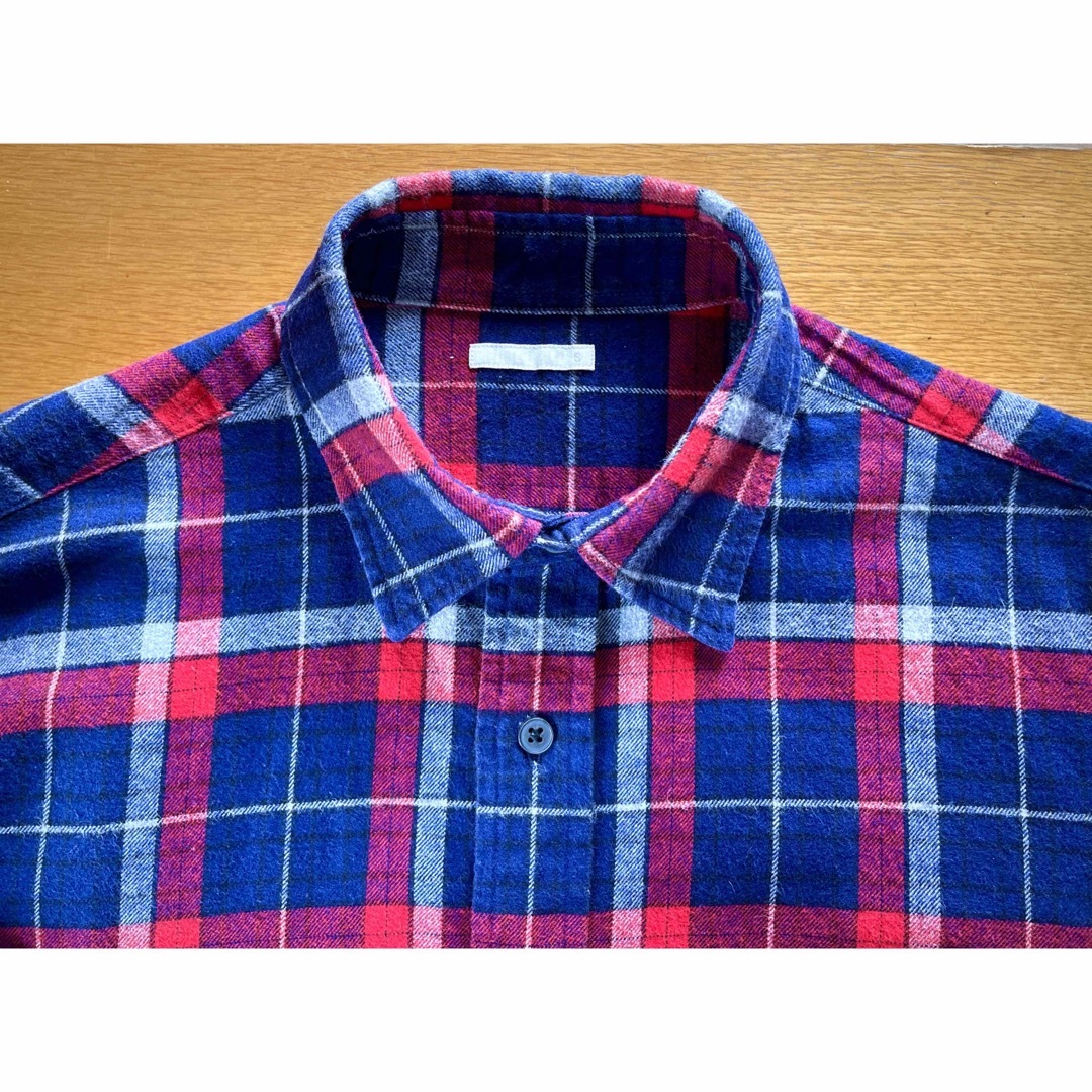 GU(ジーユー)のS《 GU 》チェック柄コットンシャツ/ 柔らかな肌触り/ 送込 メンズのトップス(シャツ)の商品写真
