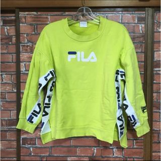 アルジー(ALGY)のALGY アルジー FILA フィラ コラボ スウェット150cm 蛍光黄色(Tシャツ/カットソー)