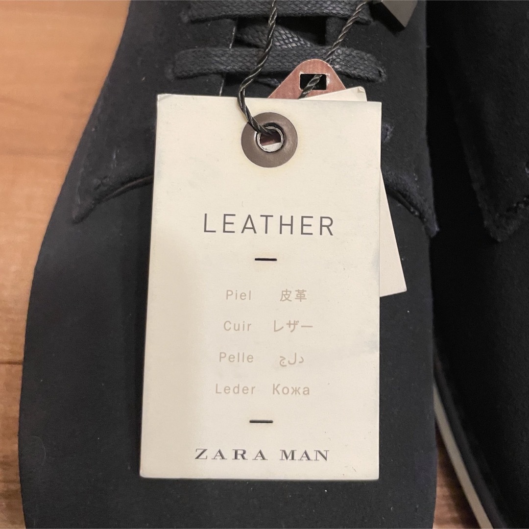 ZARA(ザラ)の【新品未使用品】ZARAリアルレザースエードシューズ メンズの靴/シューズ(その他)の商品写真