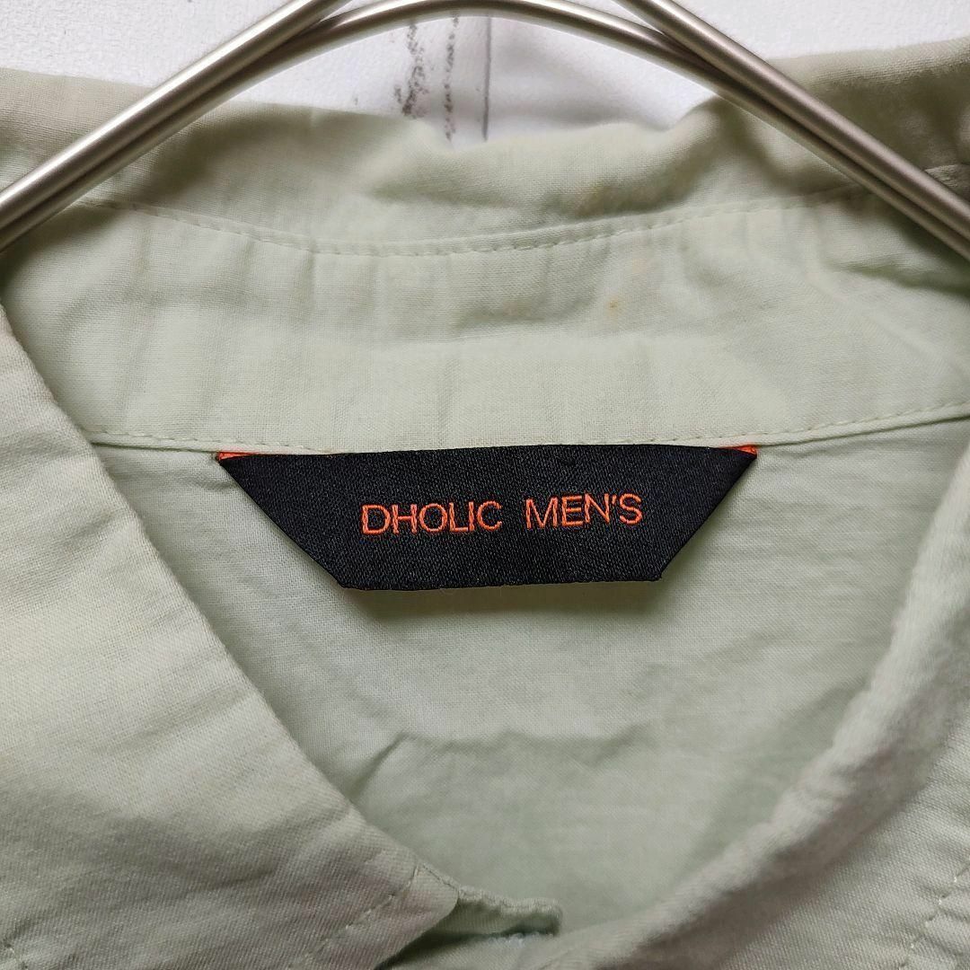 dholic(ディーホリック)の【DHOLIC】シャツ (S) グリーン カジュアル 無地 メンズのトップス(シャツ)の商品写真