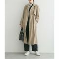 【BEIGE】バックタックトレンチコート