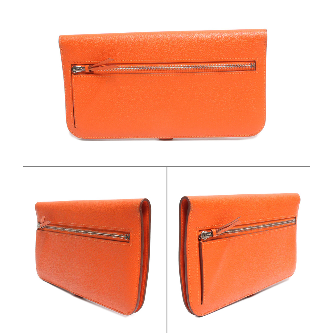 Hermes - エルメス HERMES 長財布 □R刻印 シルバー金具 レディースの Hermes - エルメス HERMES 長財布 □R刻印 シルバー金具 レディースの