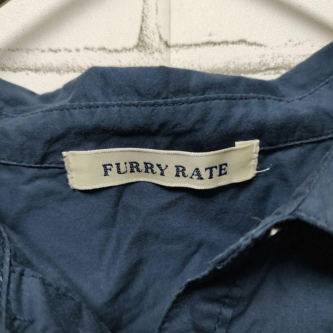 furryrate(ファーリーレート)の【FURRY RATE】シャツ (F) ネイビー カジュアル レディースのトップス(シャツ/ブラウス(長袖/七分))の商品写真