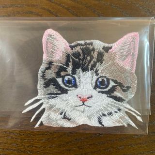 猫  アイロンワッペン  刺繍ワッペン    ハンドメイド   メインクーン(各種パーツ)