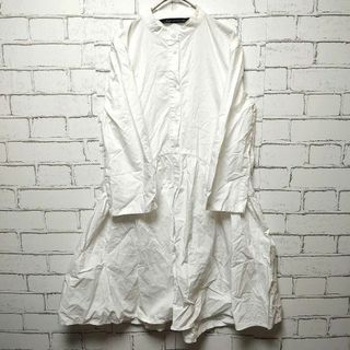 ザラ(ZARA)の【ZARA WOMAN】トップス (XS~S相当) 白 無地 シンプル(Tシャツ(長袖/七分))