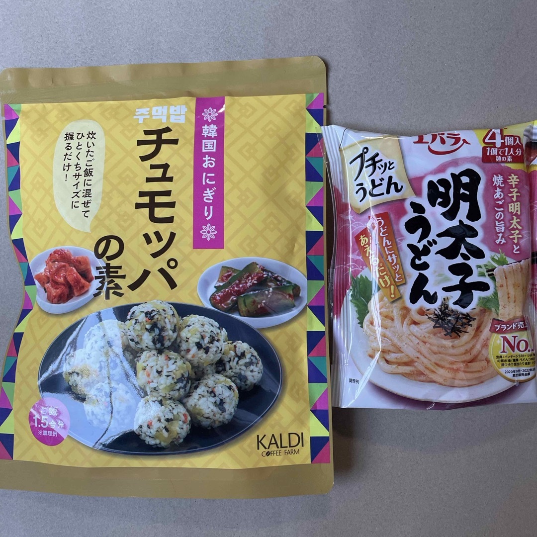 KALDI(カルディ)のカルディ チュモッパの素　エバラ プチッとうどん 食品/飲料/酒の食品(その他)の商品写真