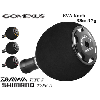 GOMEXUS - ゴメクサス 38mm ハンドルノブ シマノ ストラディック　ブラックシルバー
