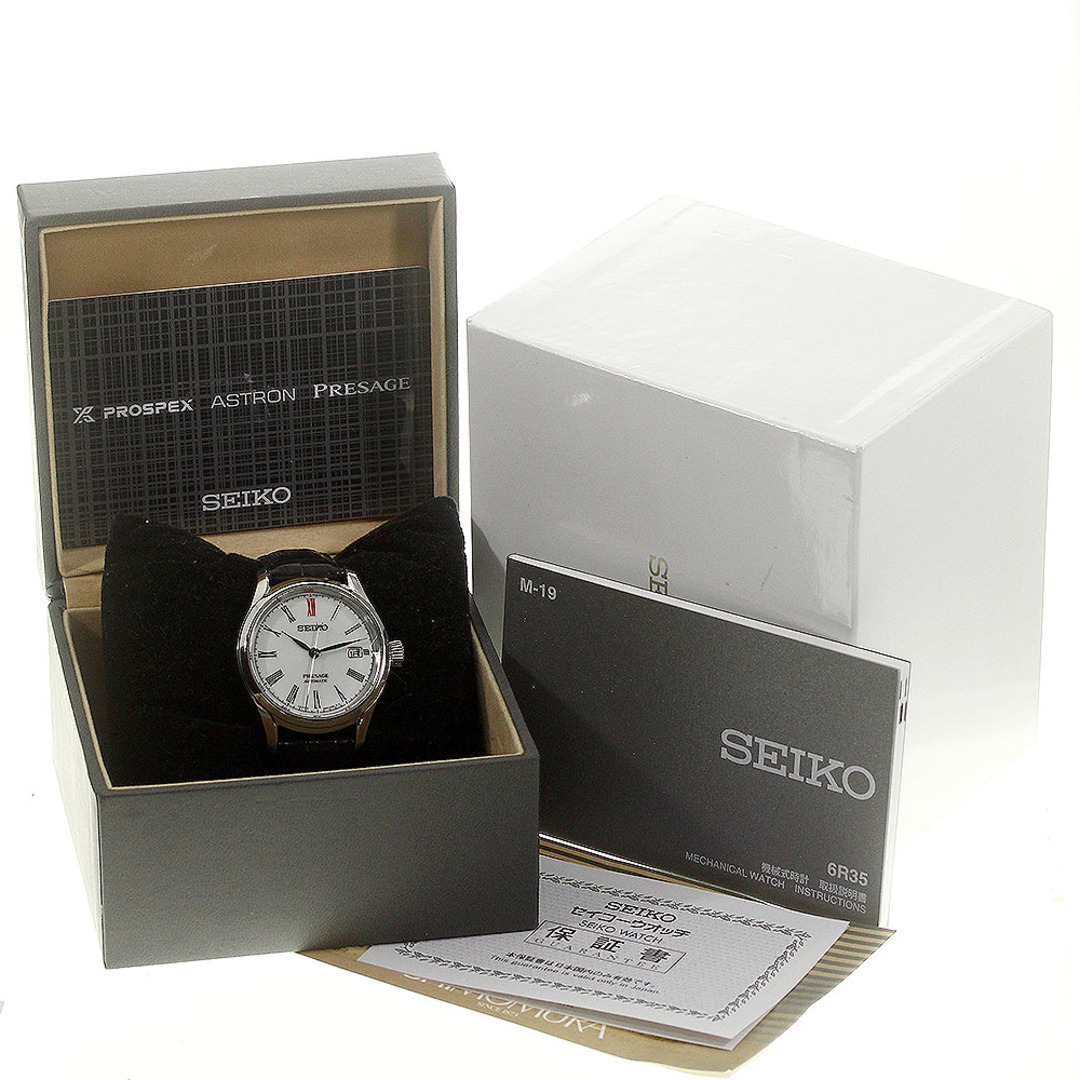 SEIKO(セイコー)のセイコー SEIKO SARX061/6R35-00B0 プレサージュ デイト 有田焼ダイアル 自動巻き メンズ 箱・保証書付き_798219 メンズの時計(腕時計(アナログ))の商品写真