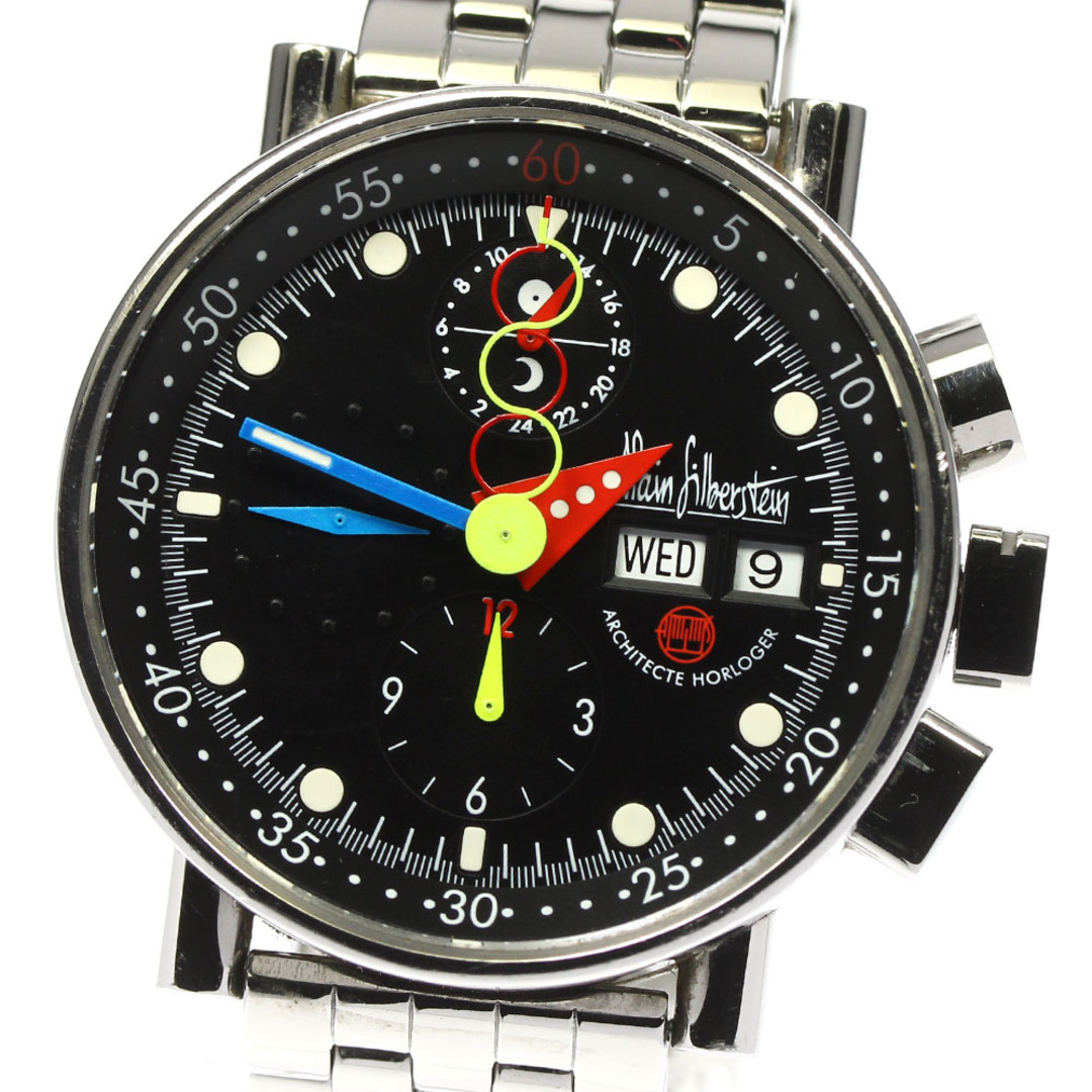 Alain Silberstein(アランシルベスタイン)のアラン・シルベスタイン Alain Silberstein LW05100 デイデイト クロノグラフ 自動巻き メンズ 箱付き_798342 メンズの時計(腕時計(アナログ))の商品写真
