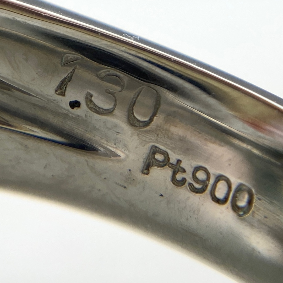 エメラルド デザインリング 13号 Pt900 【中古】 レディースのアクセサリー(リング(指輪))の商品写真