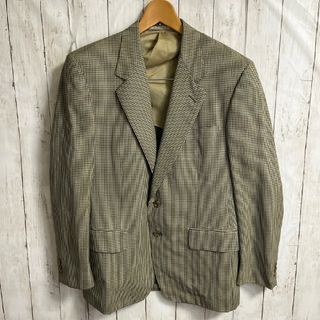 エルメネジルドゼニア(Ermenegildo Zegna)のエルメネジルド ゼニア　テーラードジャケット　ベージュ　チェック　ブラウン(テーラードジャケット)