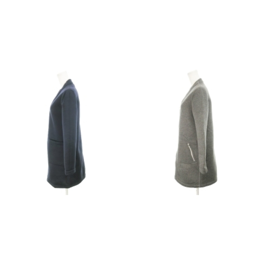 YEVS(イーブス)のイーブス コート ボンディング リバーシブル ジップアップ 36 紺 グレー レディースのジャケット/アウター(その他)の商品写真
