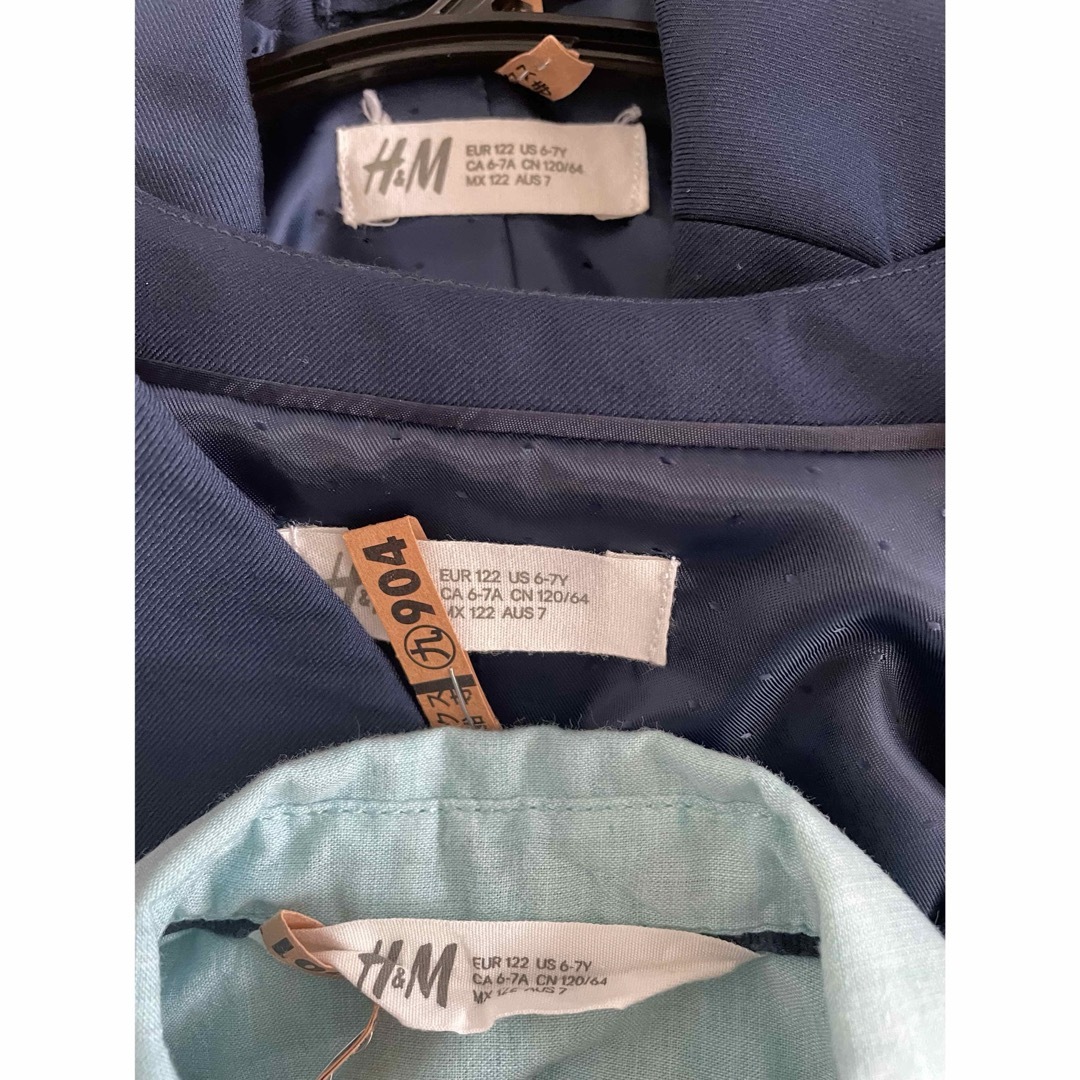 H&M(エイチアンドエム)のH&M 卒園式　スーツセット120センチ　靴20センチ キッズ/ベビー/マタニティのキッズ服男の子用(90cm~)(ドレス/フォーマル)の商品写真