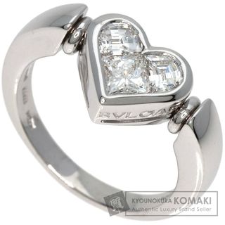 ブルガリ(BVLGARI)のBVLGARI クオーレ ハート 3P ダイヤモンド リング・指輪 K18WG レディース(リング(指輪))