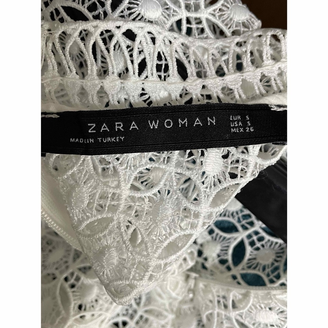 ZARA(ザラ)の美品　ザラ　レース　ブラウス レディースのトップス(シャツ/ブラウス(半袖/袖なし))の商品写真