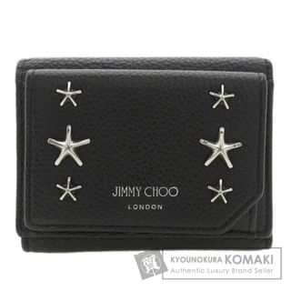 ジミーチュウ(JIMMY CHOO)のJimmy Choo 三つ折り ミニウォレット スターモチーフ 二つ折り財布（小銭入れあり） カーフ レディース(財布)