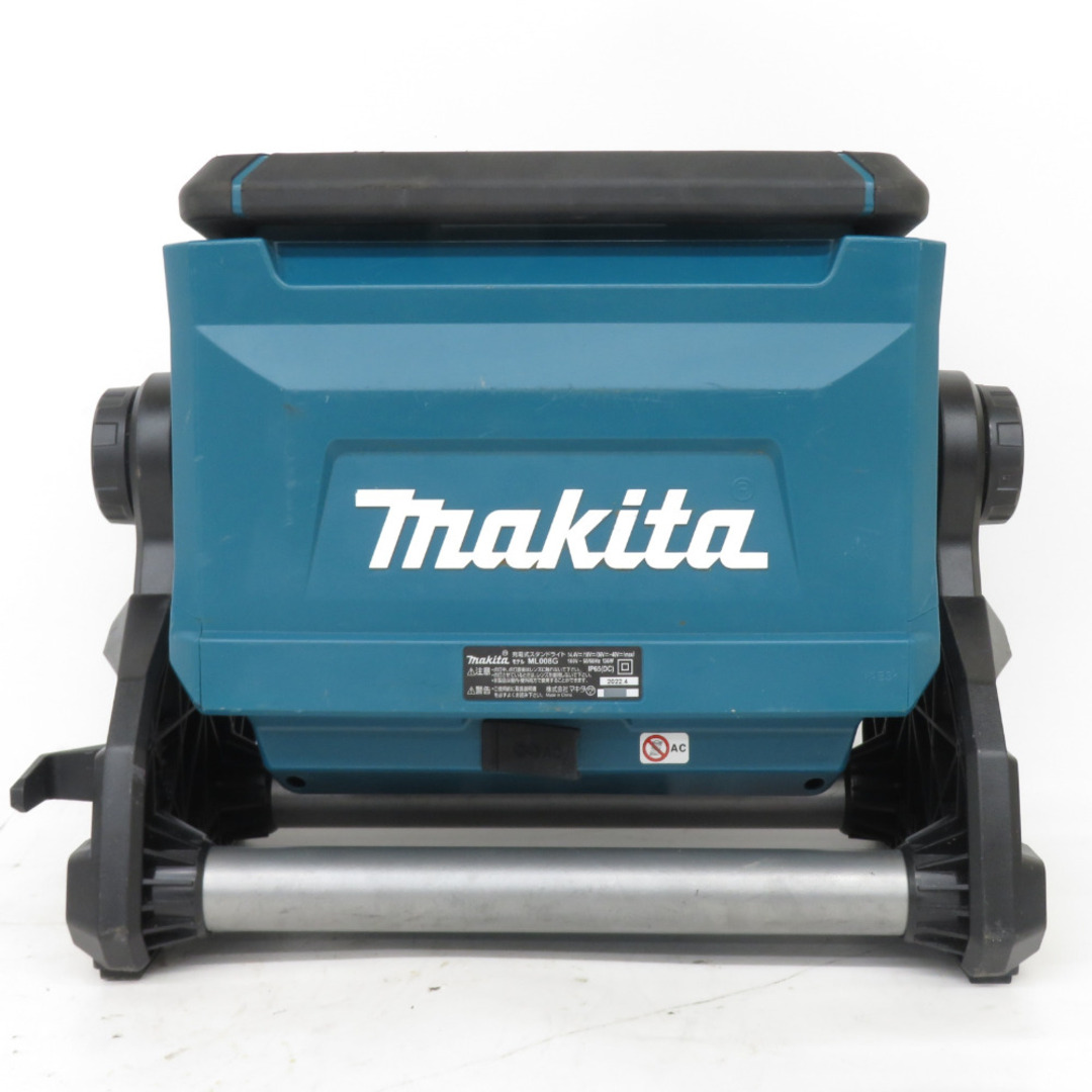 Makita(マキタ)のmakita (マキタ) 14.4/18V/40Vmax/100V対応 充電式スタンドライト 本体のみ ACアダプタ付 ACアダプタキャップ閉まらず ML008G 中古美品 自動車/バイクのバイク(工具)の商品写真