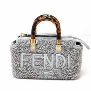 フェンディ(FENDI)のフェンディ FENDI バイ ザ ウェイ ミニ ショルダーバッグ グレー  8BS067 シープファー 2WAY 未使用品(その他)