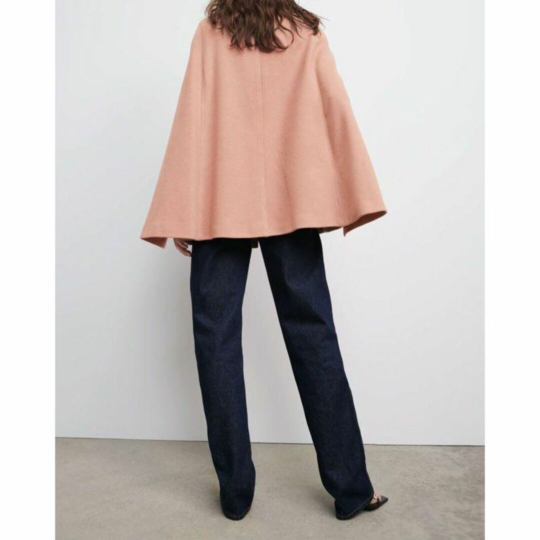 ZARA - ZARA ザラ コットン混ケープコート グレー XS ポンチョの ZARA - ZARA ザラ コットン混ケープコート グレー XS ポンチョの