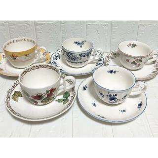 ノリタケ(Noritake)のノリタケ　カップ&ソーサー　アソート５客セット(グラス/カップ)