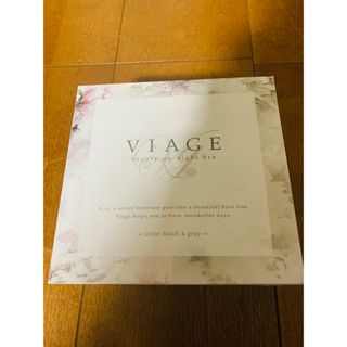 ヴィアージュ(VIAGE)のVIAGEナイトブラ　Lサイズ　ブラック✖︎グレー(ブラ)