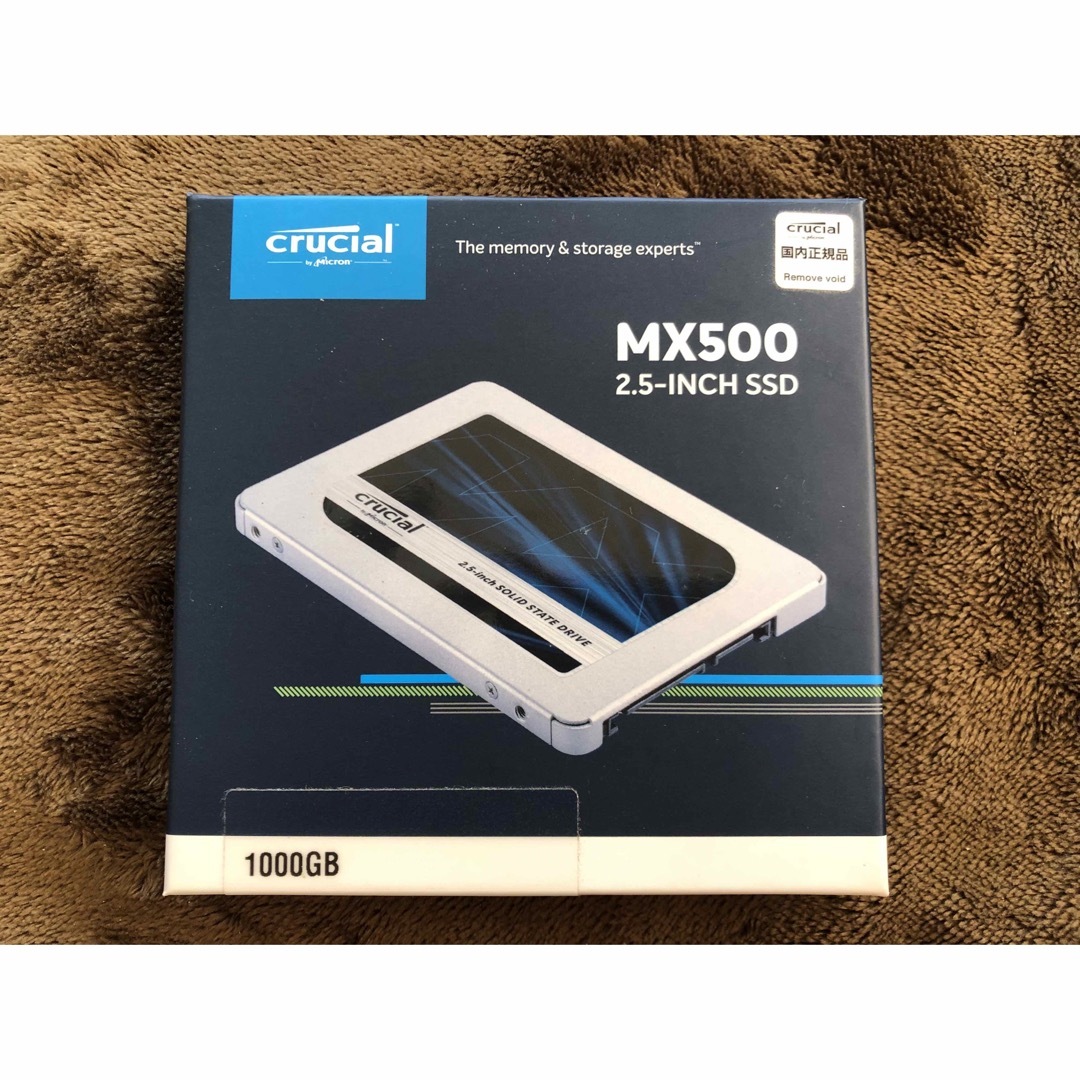 crucial(クルーシャル)のcrucial MX500 SSD CT1000MX500SSD1/JP スマホ/家電/カメラのPC/タブレット(PCパーツ)の商品写真