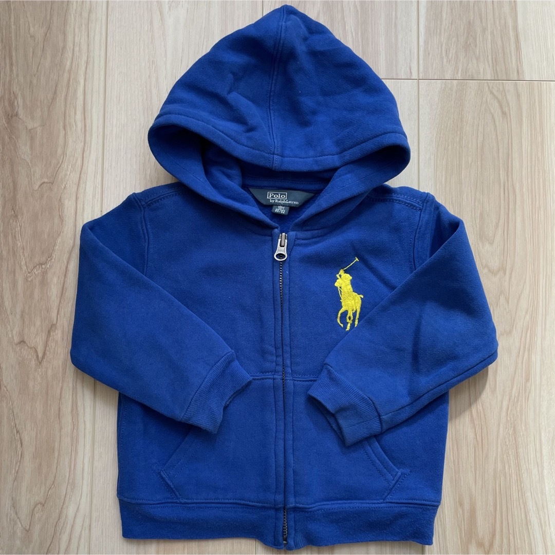 Ralph Lauren(ラルフローレン)のラルフローレン ジップアップパーカー パーカー　ブルー　18M 85cm　 キッズ/ベビー/マタニティのベビー服(~85cm)(トレーナー)の商品写真