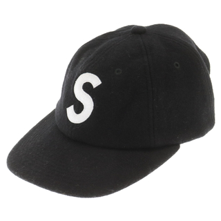 シュプリーム(Supreme)のSUPREME シュプリーム 17AW Wool S Logo 6 Panel ウール Sロゴ 6パネルキャップ 帽子 ロゴ刺繍 ブラック(キャップ)