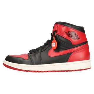 ナイキ(NIKE)のNIKE ナイキ AIR JORDAN 1 RETRO HIGH DMP BRED エア ジョーダン 1 レトロ ハイ ハイカットスニーカー ブレッド ブラック/レッド US9.5/27.5cm 332550-061(スニーカー)