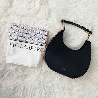 【美品】VIOLAd'ORO リアルファー バック ブラック