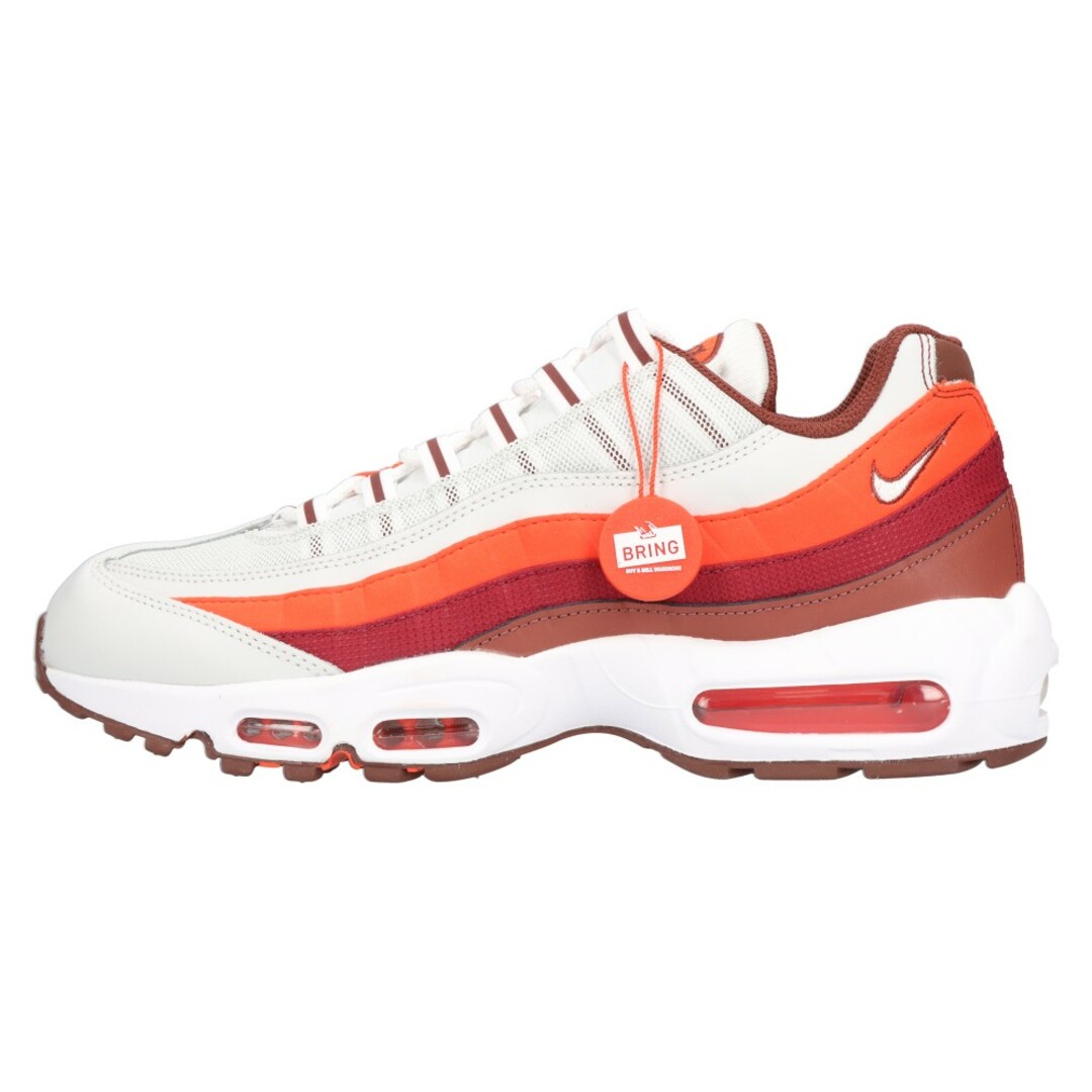 NIKE ナイキ AIR MAX 95 Vast Grey Red Stardust エアマックス95 ローカットスニーカー ホワイト/オレンジ  US11/29.0cm DM0011-005 | フリマアプリ ラクマ