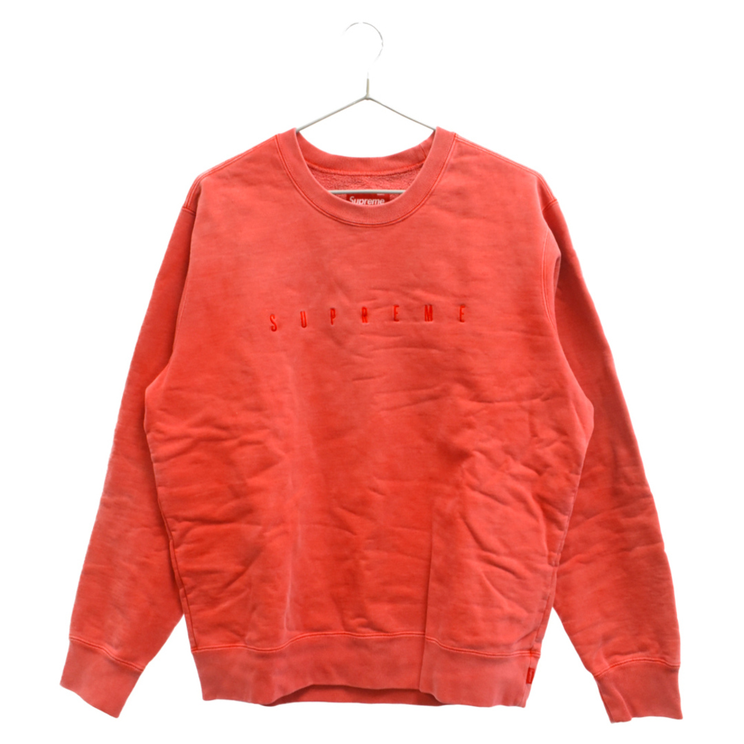 Supreme(シュプリーム)のSUPREME シュプリーム 18SS overdyed crewneck sweatshirt オーバーダイクルーネックスウェットトレーナー レッド メンズのトップス(スウェット)の商品写真