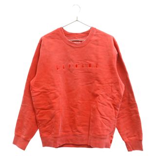 シュプリーム(Supreme)のSUPREME シュプリーム 18SS overdyed crewneck sweatshirt オーバーダイクルーネックスウェットトレーナー レッド(スウェット)