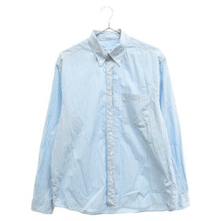 ソフネット(SOPHNET.)のSOPHNET. ソフネット 23AW B.D SHIRT ボタンダウンストライプ長袖シャツ インディゴ SOPH-232004(シャツ)