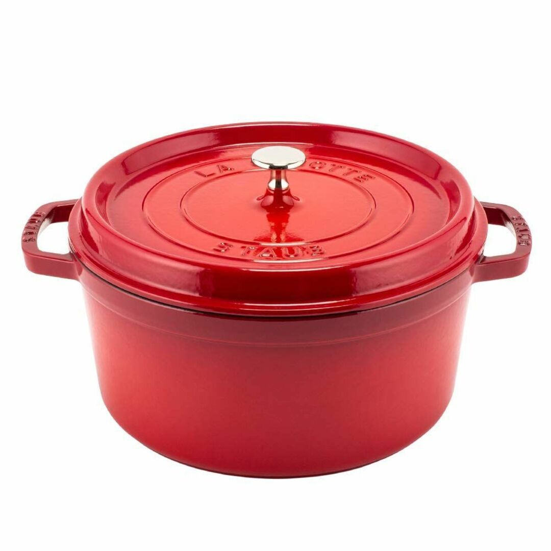 インテリア/住まい/日用品【色: チェリー／レッド】 ストウブ  Staub ピコ・ココット ラウンド 2