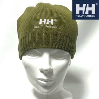 ヘリーハンセン(HELLY HANSEN)の【超美品】日本未発売 HELLY HANSENへリーハンセン ロゴニットビーニー(ニット帽/ビーニー)